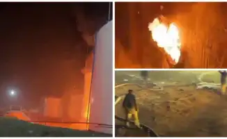 Пожар на нефтебазе в Туркестане: огонь быстро распространился по территории