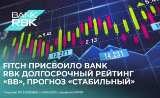 Fitch присвоило Bank RBK рейтинг 'BB' и стабильный прогноз